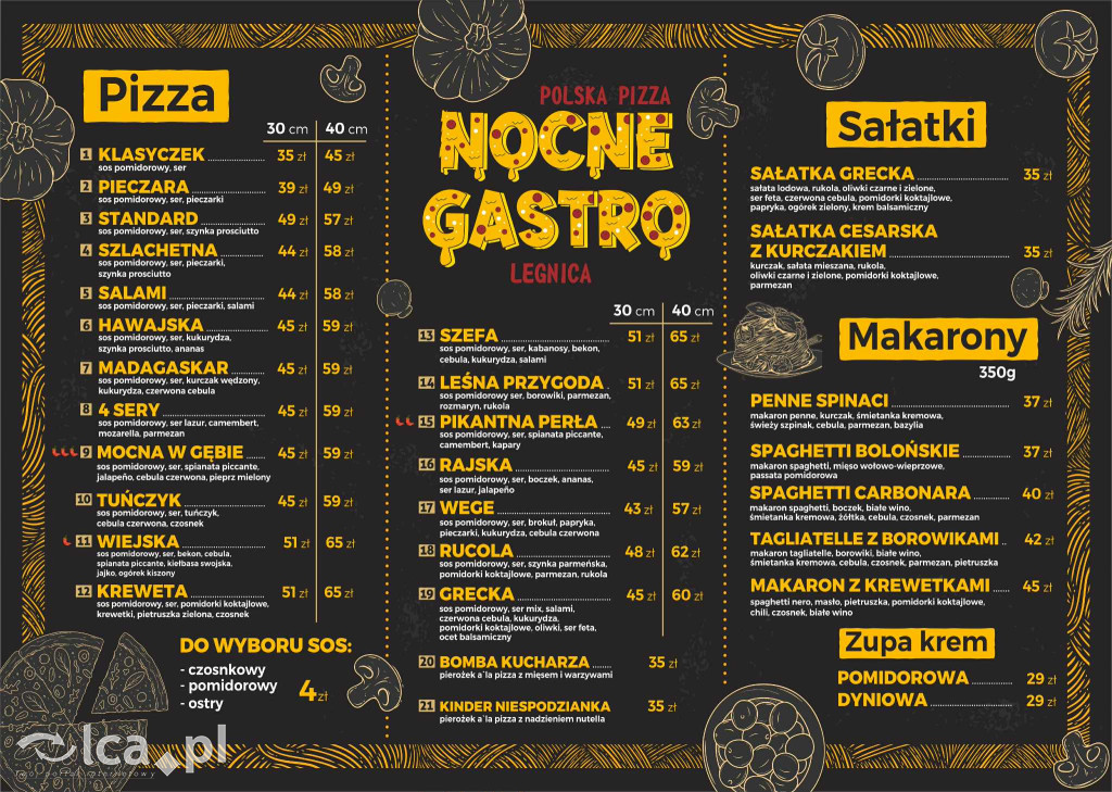 Nocne Gastro – pizza do 2 w nocy!