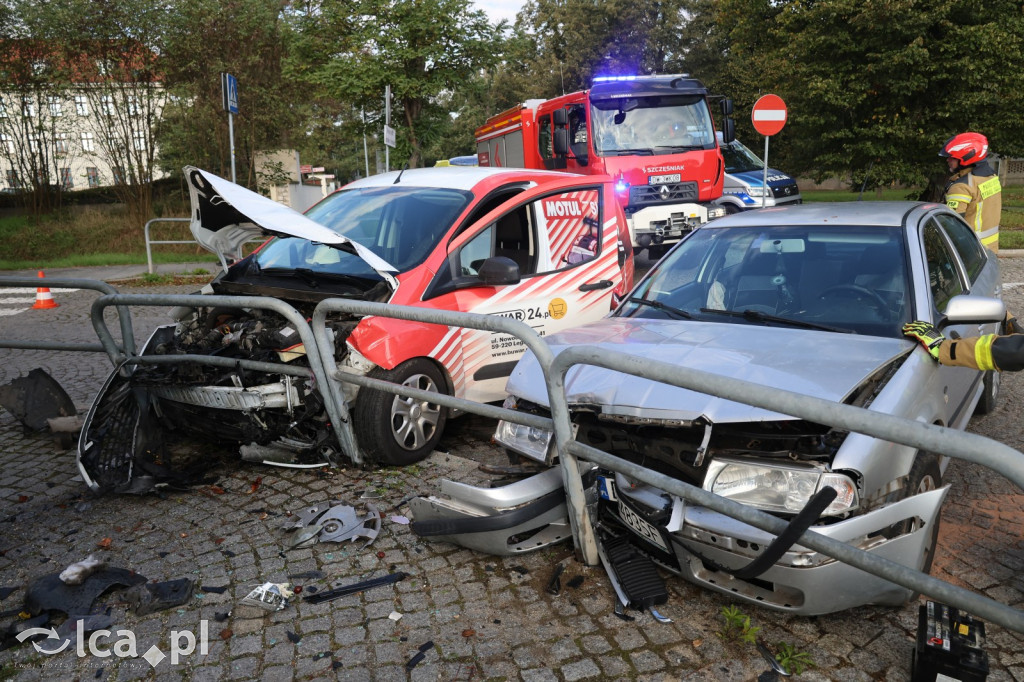 Kolizja na skrzyżowaniu Kościuszki i Grabskiego