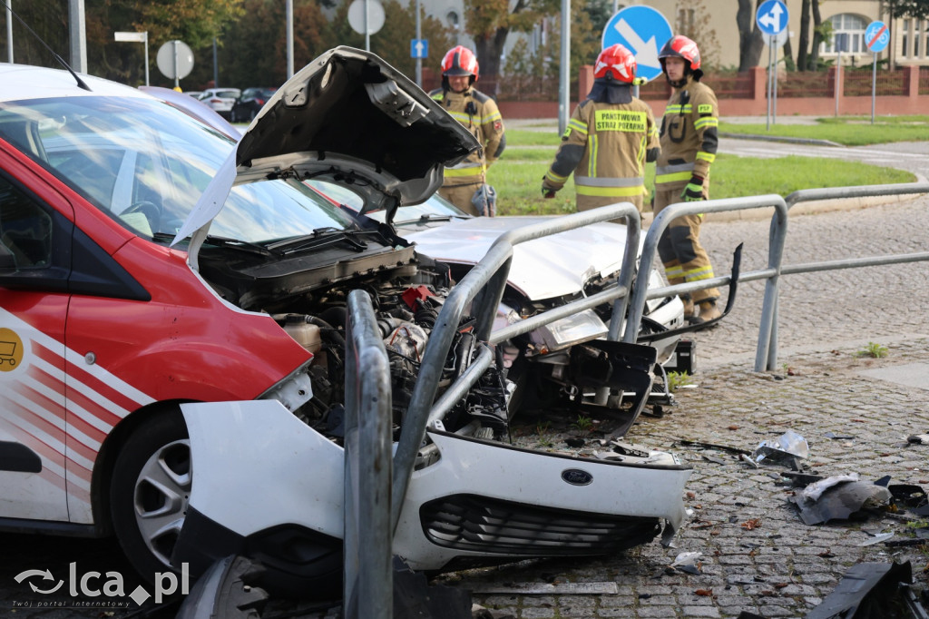 Kolizja na skrzyżowaniu Kościuszki i Grabskiego