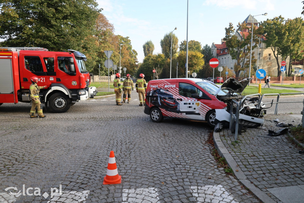 Kolizja na skrzyżowaniu Kościuszki i Grabskiego