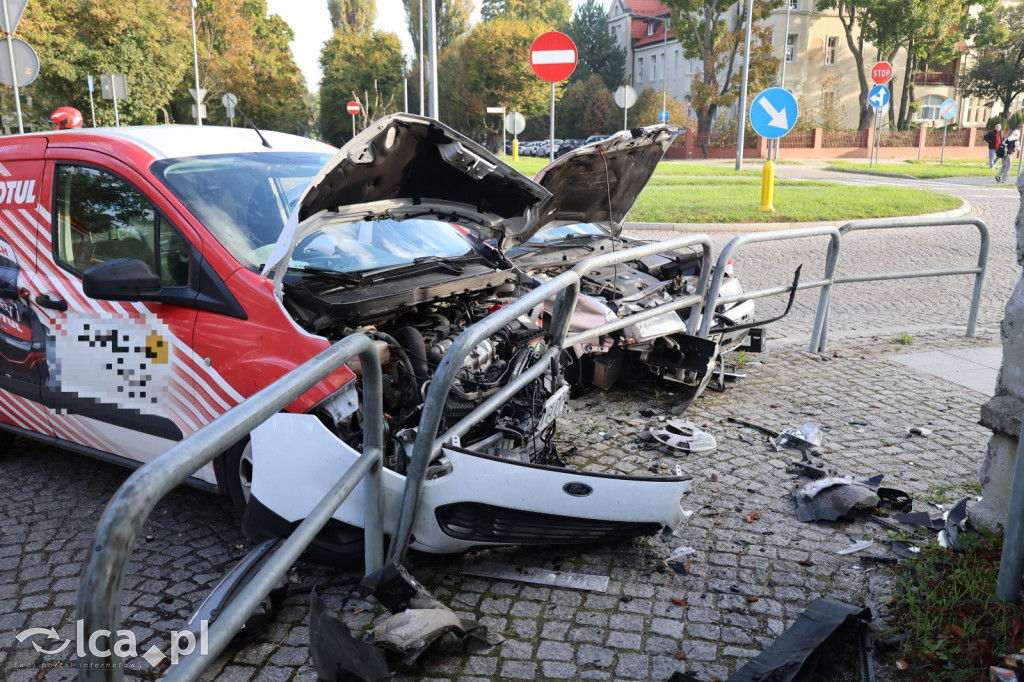 Kolizja na skrzyżowaniu Kościuszki i Grabskiego