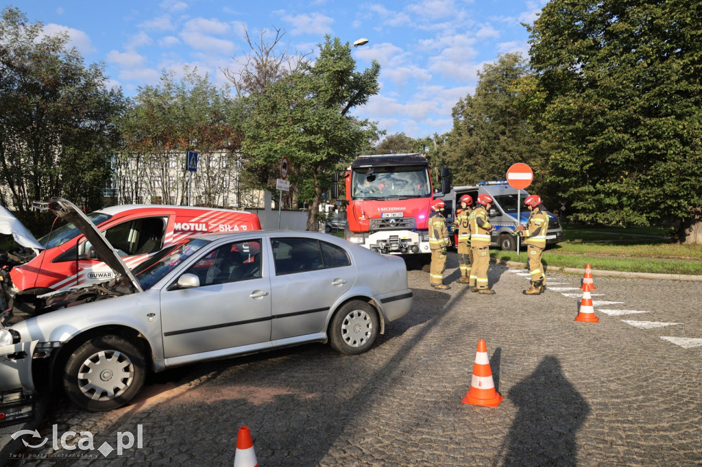 Kolizja na skrzyżowaniu Kościuszki i Grabskiego