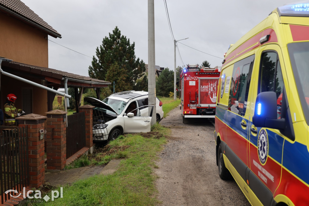 Wypadek w Kunicach. Kierowca w szpitalu