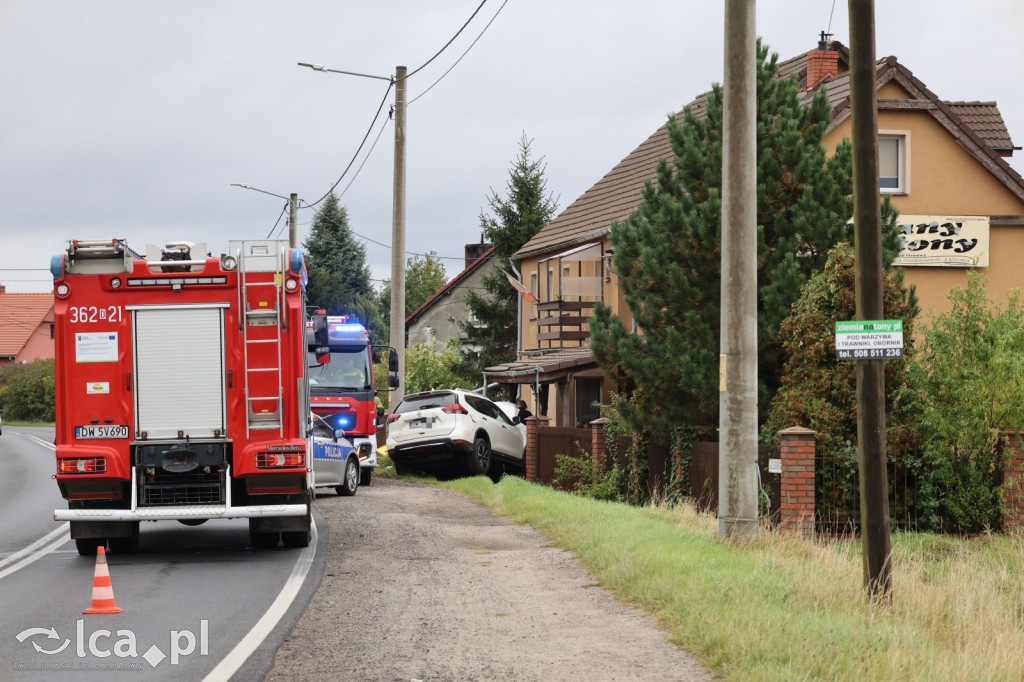Wypadek w Kunicach. Kierowca w szpitalu