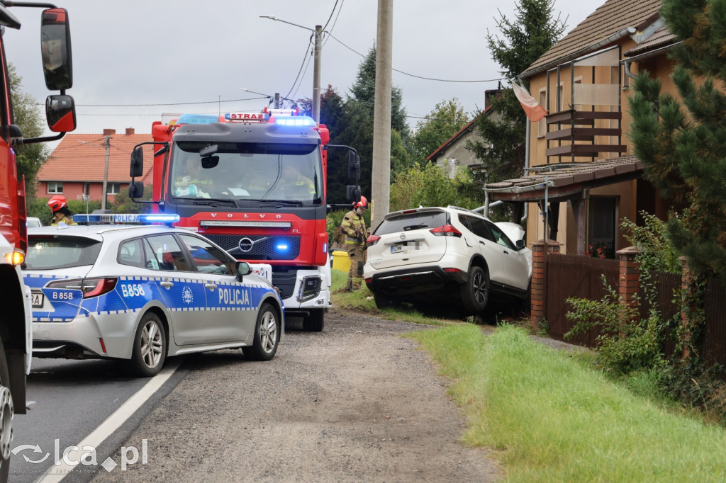 Wypadek w Kunicach. Kierowca w szpitalu