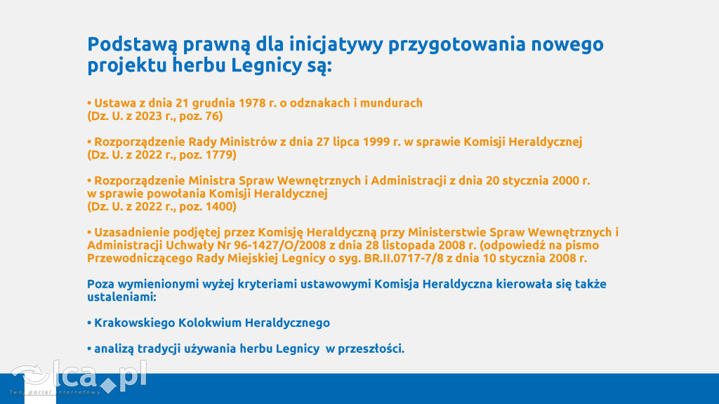 Tak będzie wyglądał herb Legnicy