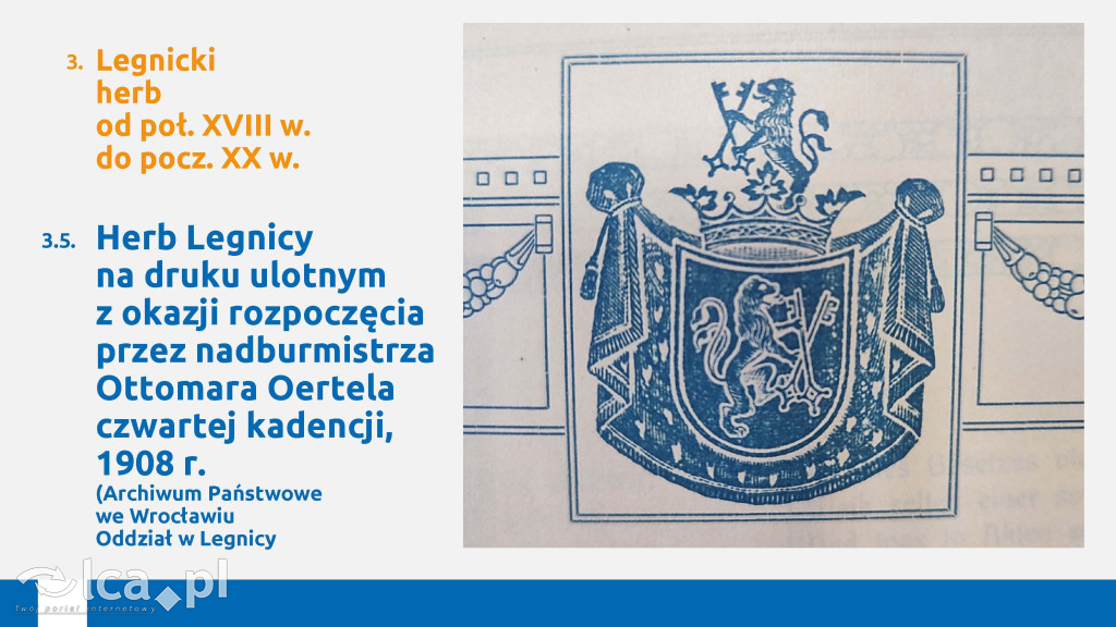 Tak będzie wyglądał herb Legnicy