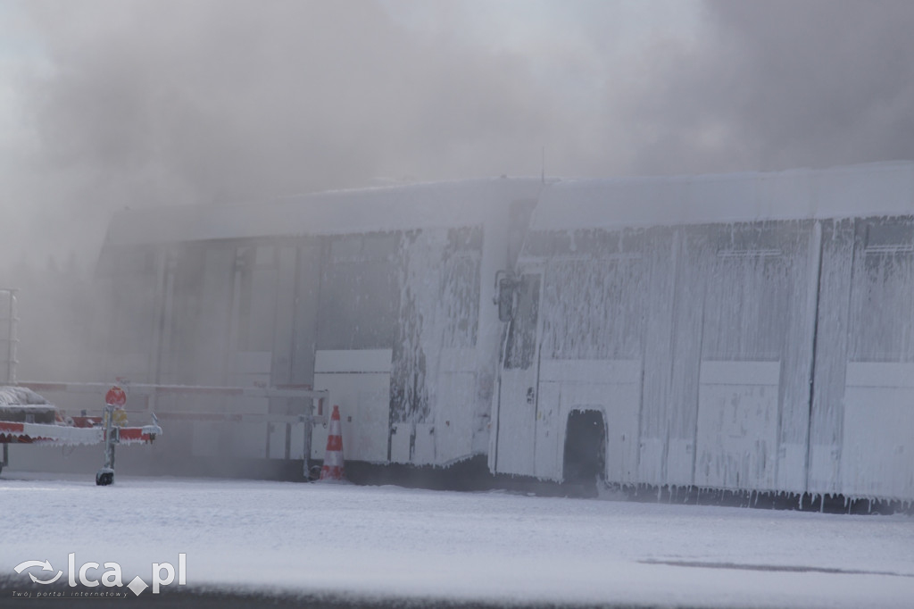 Tak wyglądały ćwiczenia na wrocławskim lotnisku
