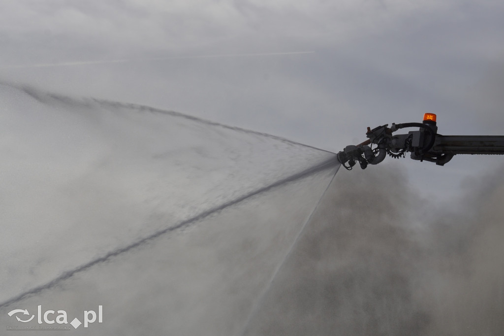 Tak wyglądały ćwiczenia na wrocławskim lotnisku