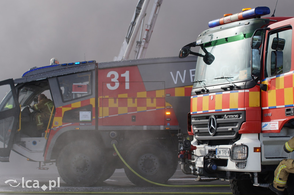 Tak wyglądały ćwiczenia na wrocławskim lotnisku