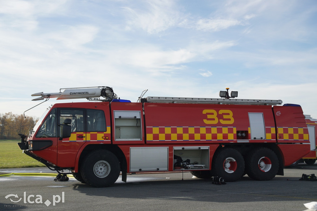 Tak wyglądały ćwiczenia na wrocławskim lotnisku