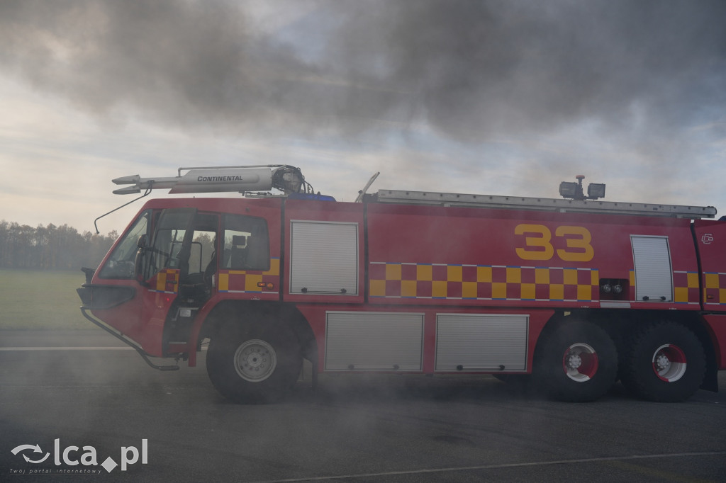 Tak wyglądały ćwiczenia na wrocławskim lotnisku
