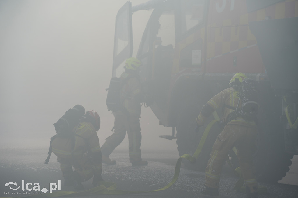Tak wyglądały ćwiczenia na wrocławskim lotnisku