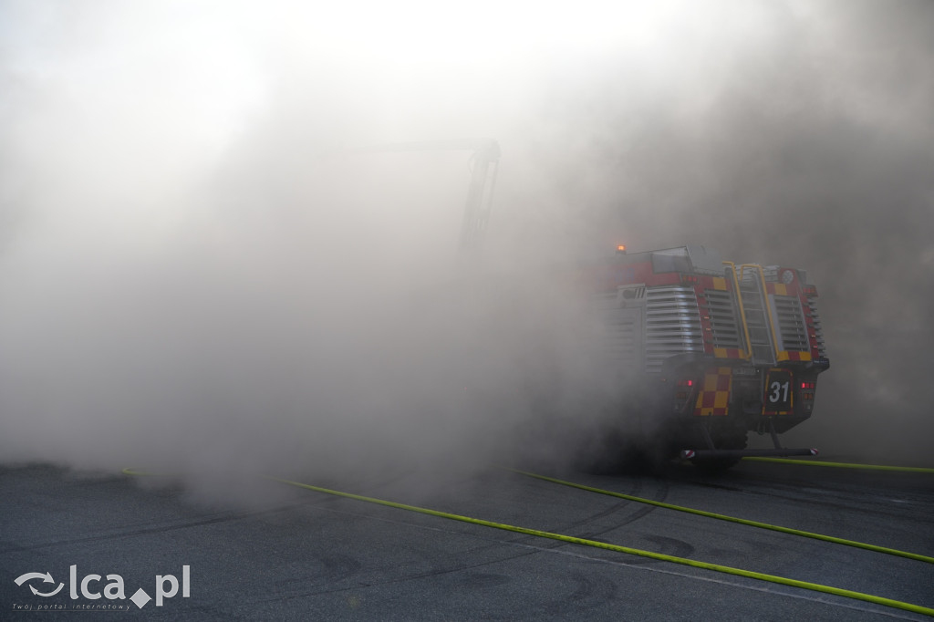 Tak wyglądały ćwiczenia na wrocławskim lotnisku
