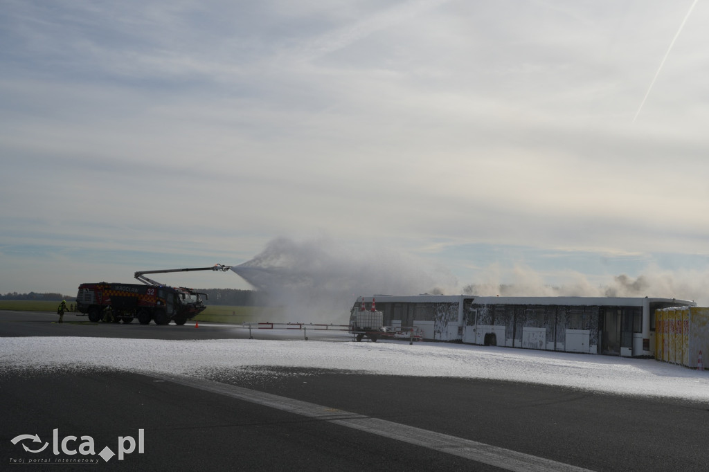 Tak wyglądały ćwiczenia na wrocławskim lotnisku