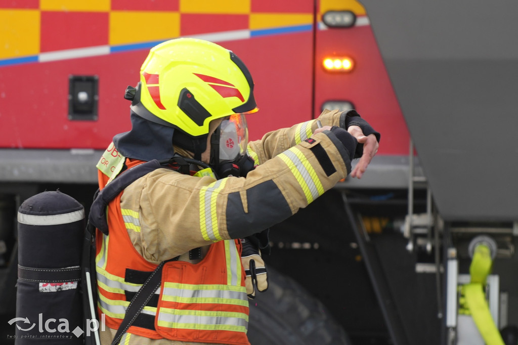 Tak wyglądały ćwiczenia na wrocławskim lotnisku