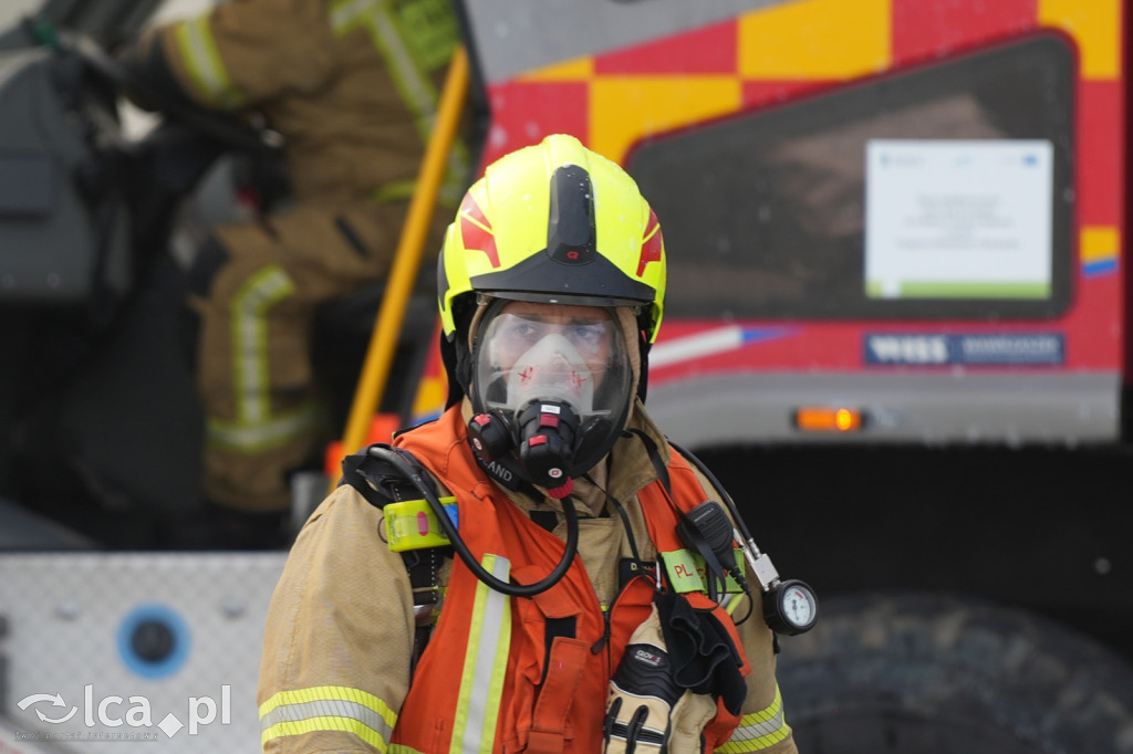 Tak wyglądały ćwiczenia na wrocławskim lotnisku