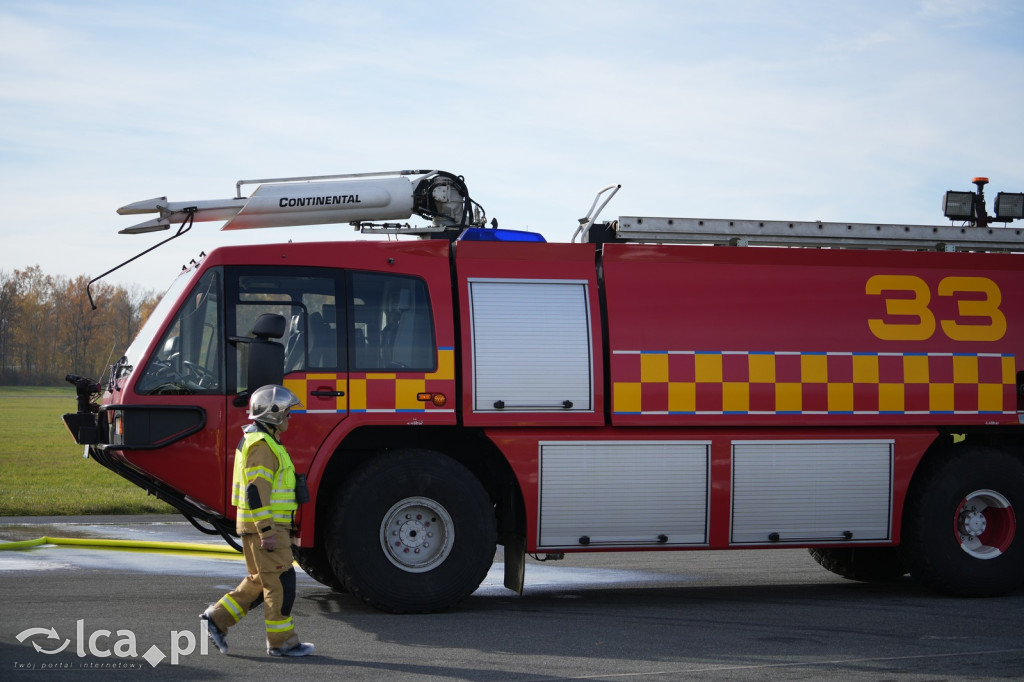Tak wyglądały ćwiczenia na wrocławskim lotnisku