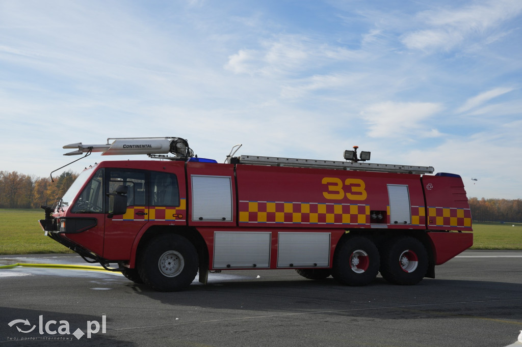 Tak wyglądały ćwiczenia na wrocławskim lotnisku