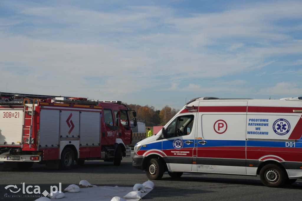 Tak wyglądały ćwiczenia na wrocławskim lotnisku