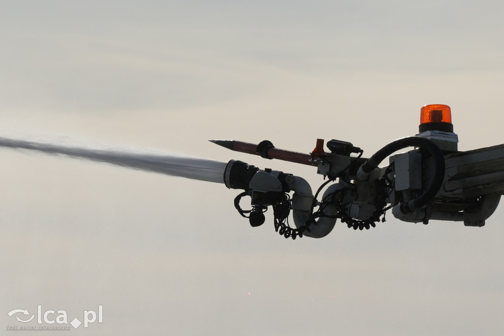 Tak wyglądały ćwiczenia na wrocławskim lotnisku