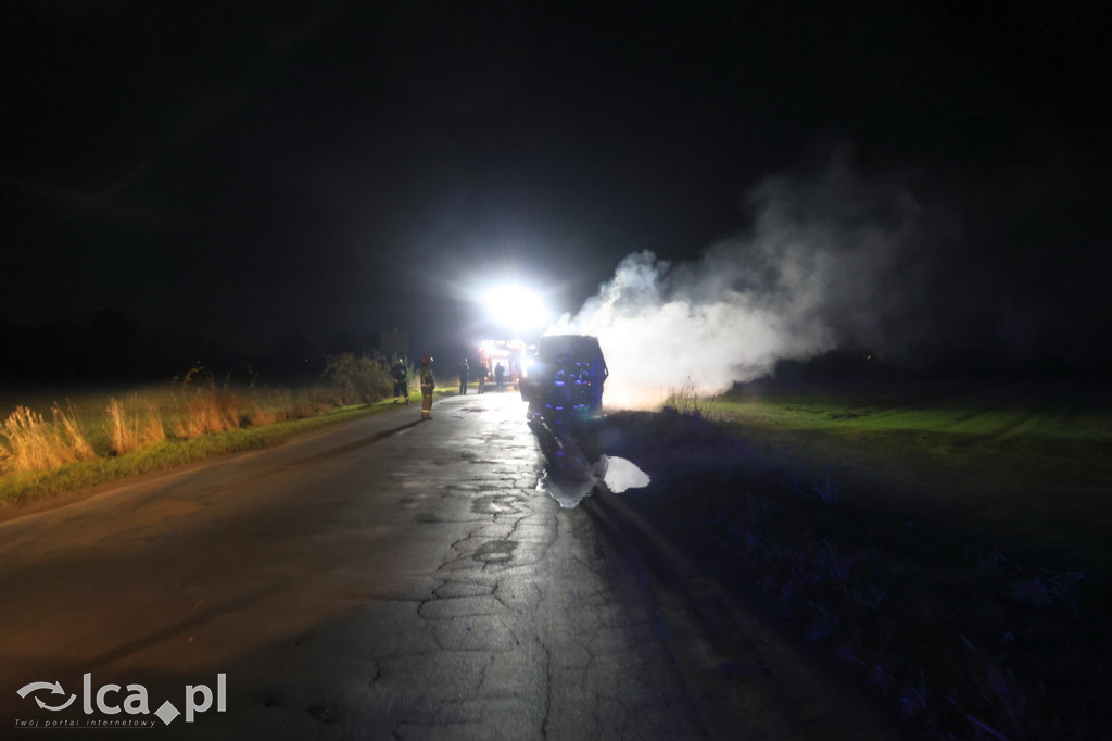 Spłonął Peugeot Boxer na Pątnowskiej