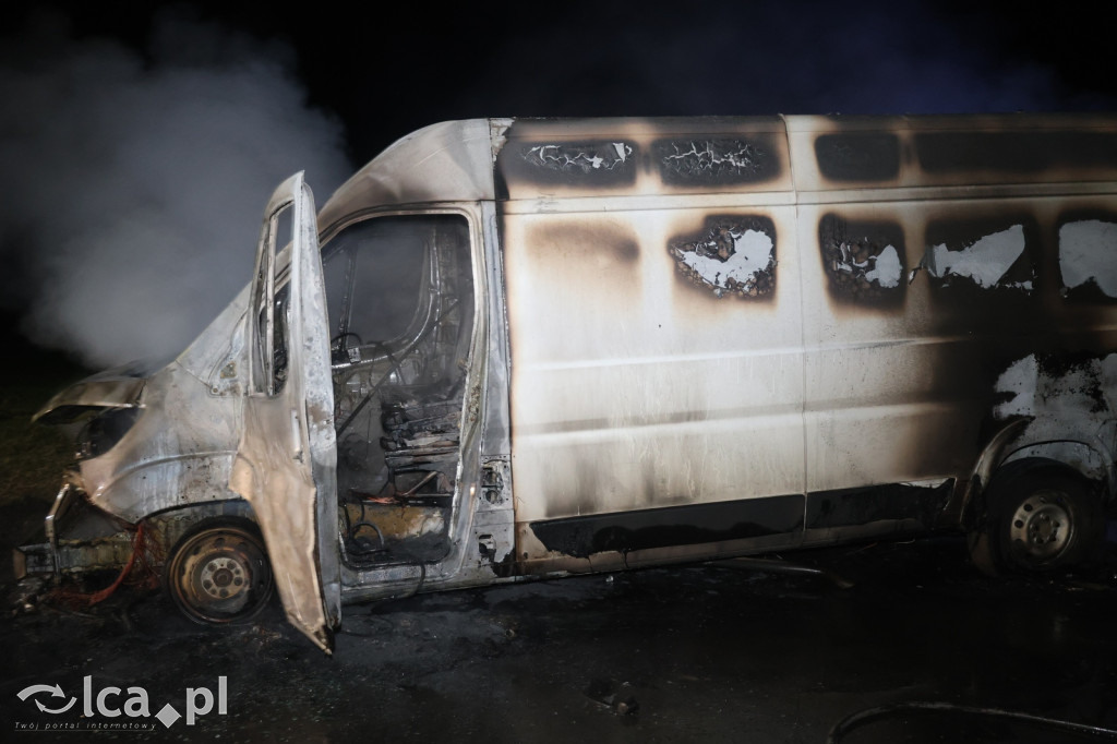 Spłonął Peugeot Boxer na Pątnowskiej