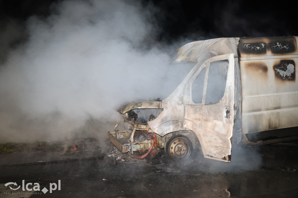 Spłonął Peugeot Boxer na Pątnowskiej