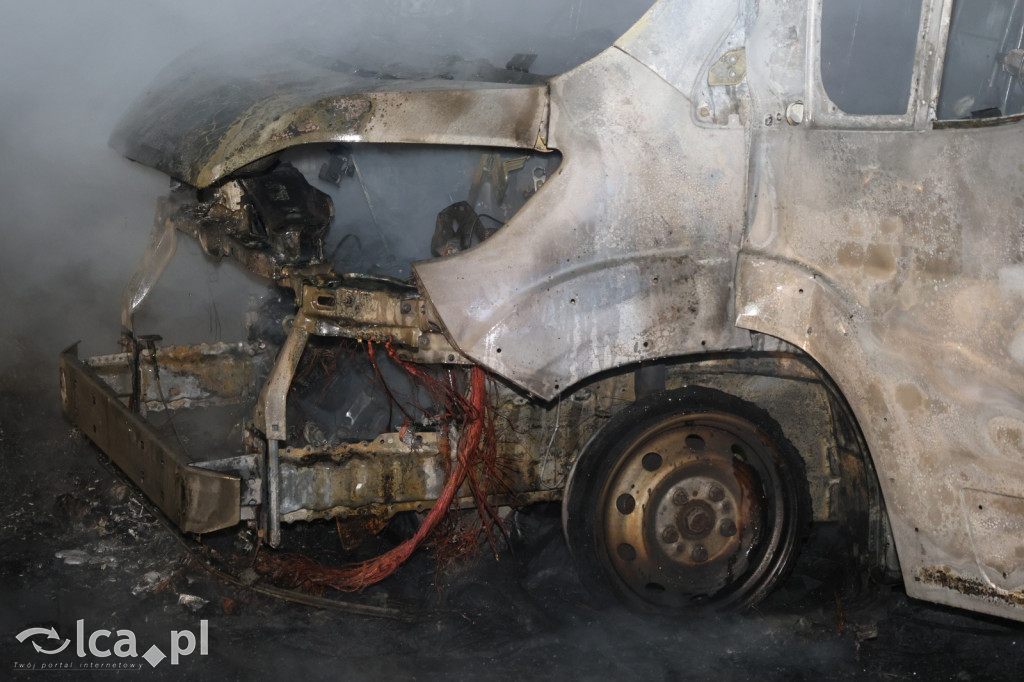 Spłonął Peugeot Boxer na Pątnowskiej