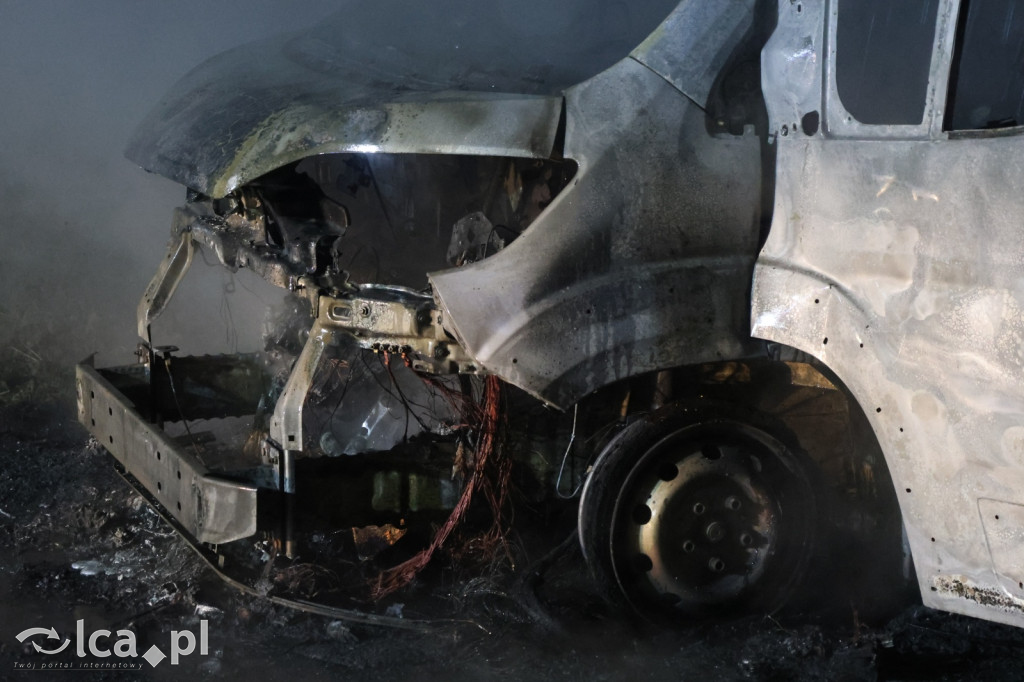 Spłonął Peugeot Boxer na Pątnowskiej