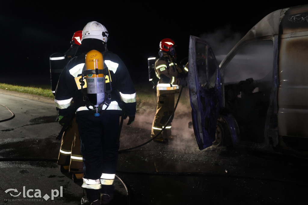 Spłonął Peugeot Boxer na Pątnowskiej