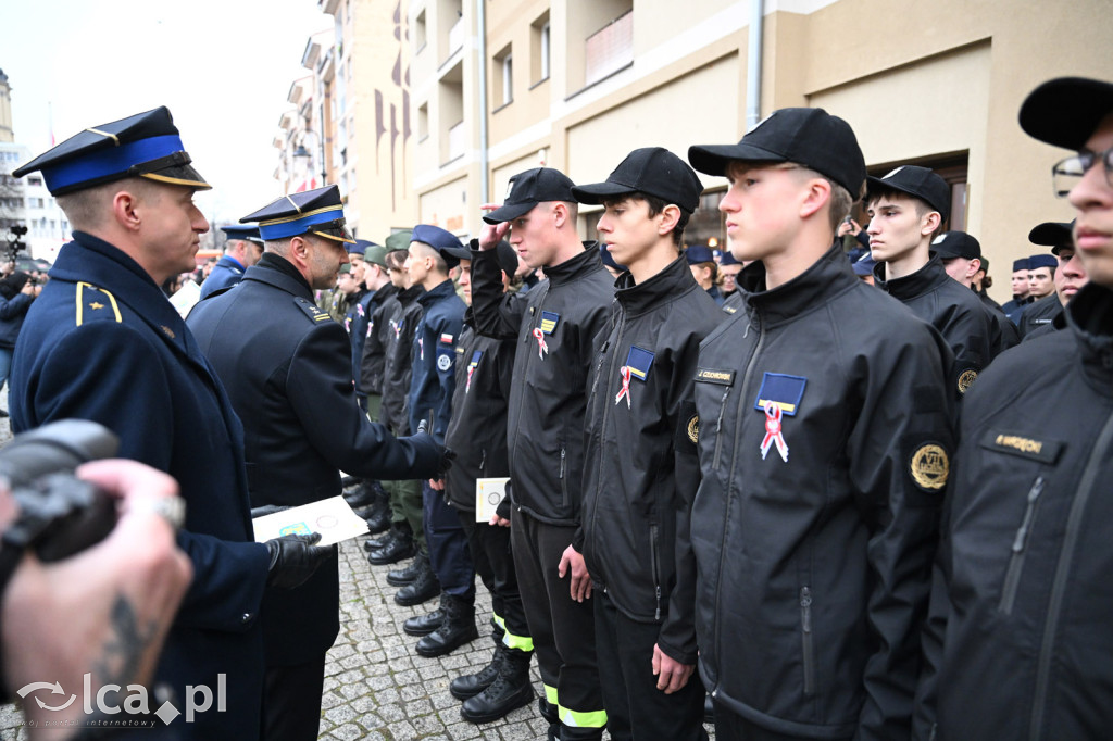 Młodzi w mundurach wypowiedzieli słowa roty