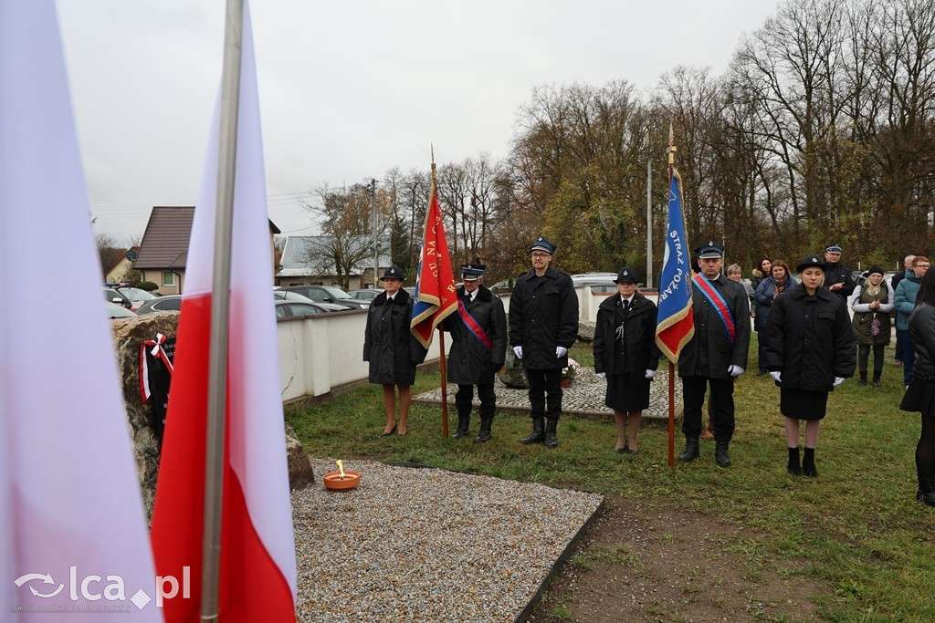 Odsłonięcie tablicy w Szczytnikach nad Kaczawą