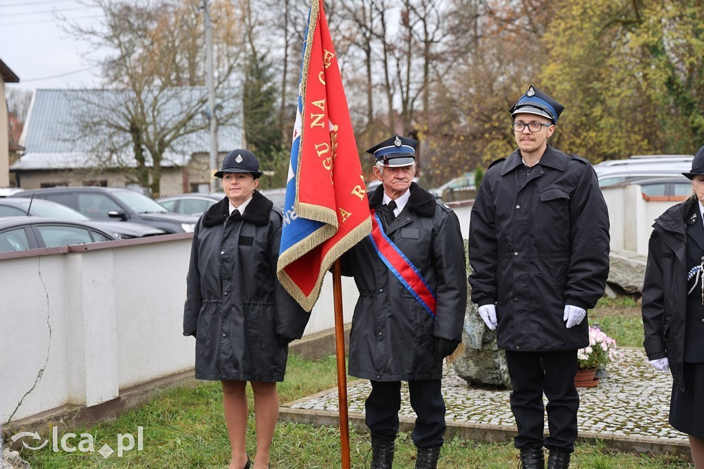 Odsłonięcie tablicy w Szczytnikach nad Kaczawą