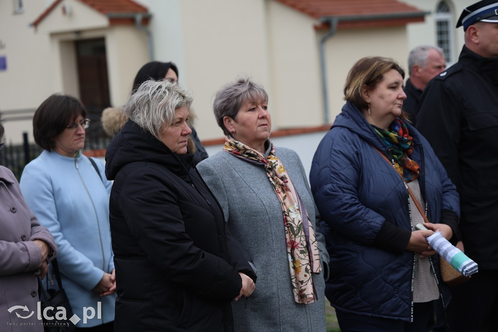 Odsłonięcie tablicy w Szczytnikach nad Kaczawą