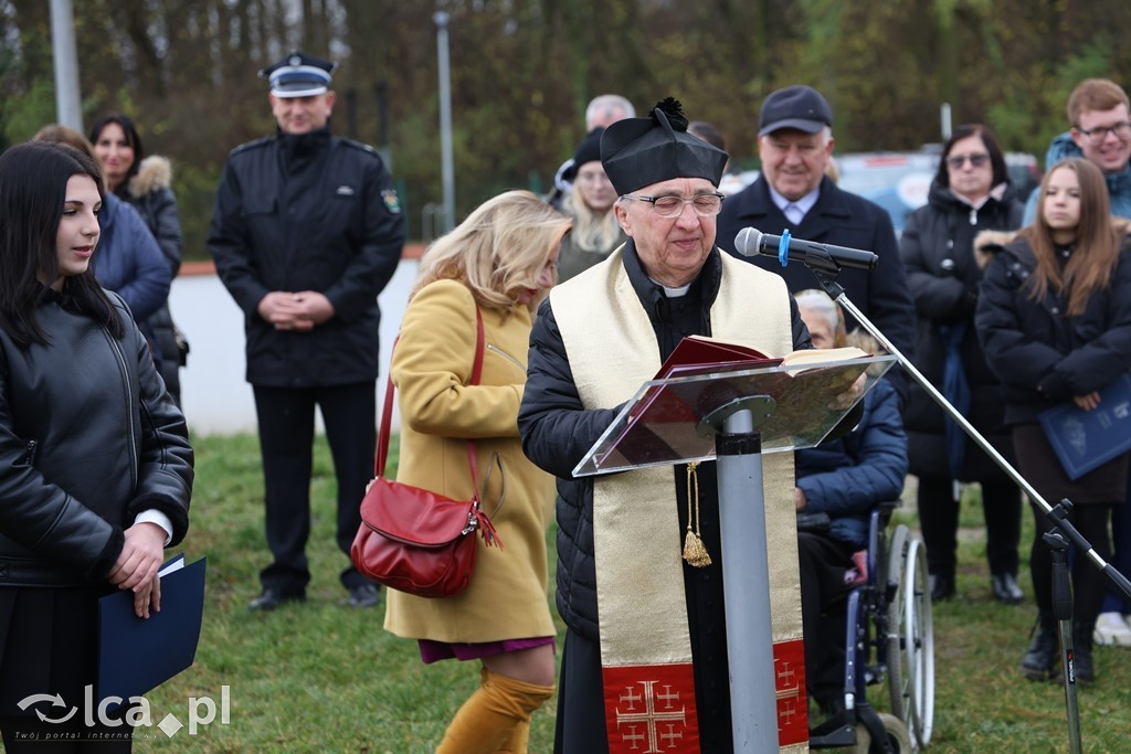 Odsłonięcie tablicy w Szczytnikach nad Kaczawą