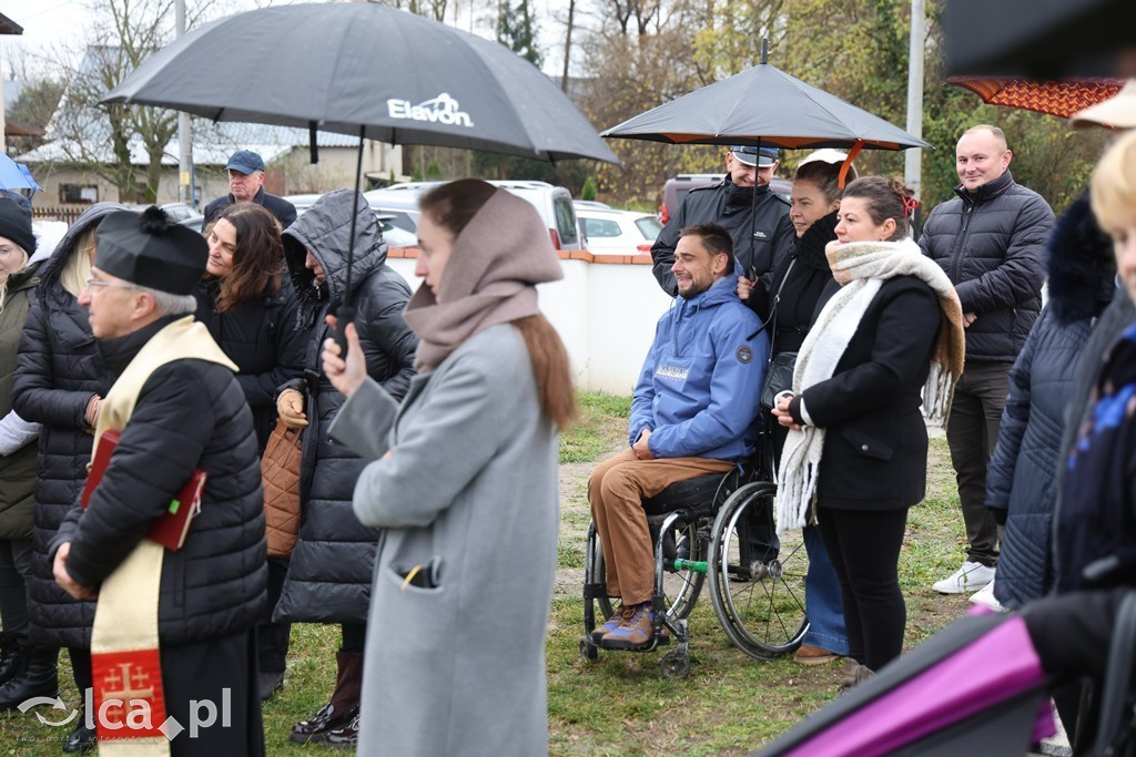 Odsłonięcie tablicy w Szczytnikach nad Kaczawą