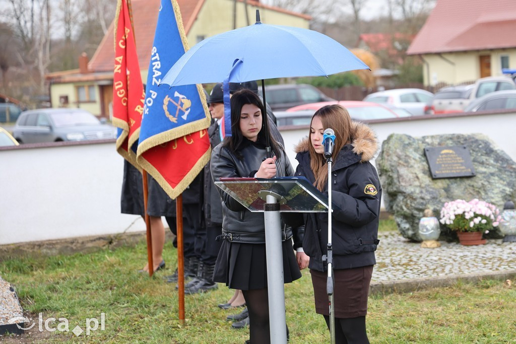 Odsłonięcie tablicy w Szczytnikach nad Kaczawą