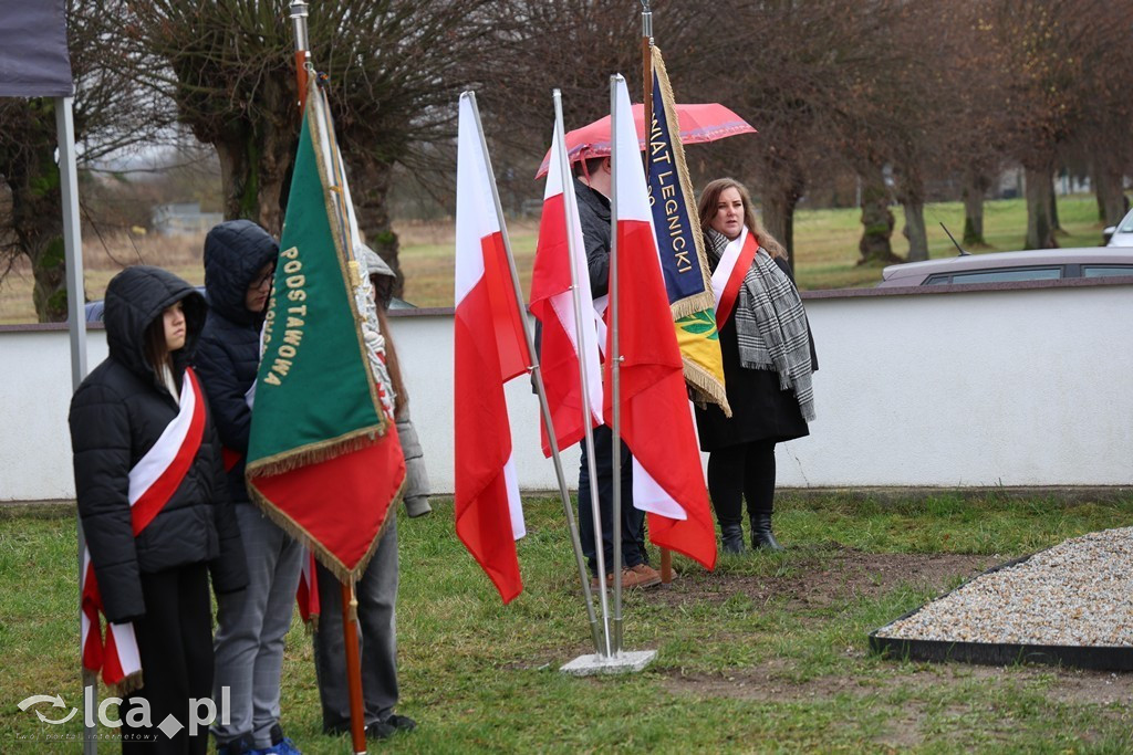 Odsłonięcie tablicy w Szczytnikach nad Kaczawą