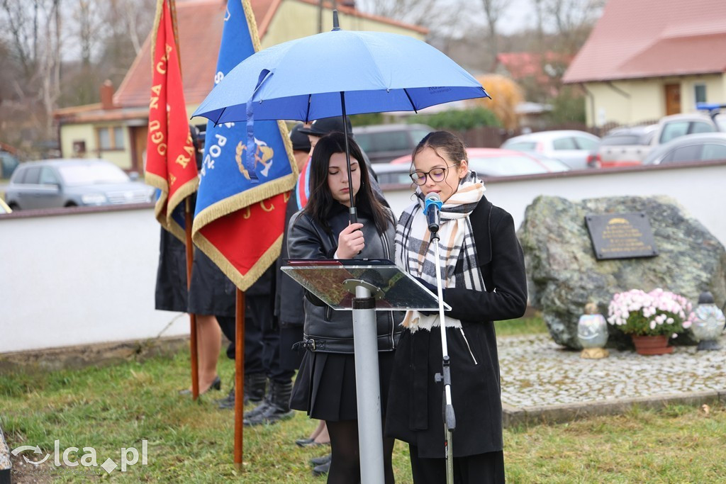 Odsłonięcie tablicy w Szczytnikach nad Kaczawą