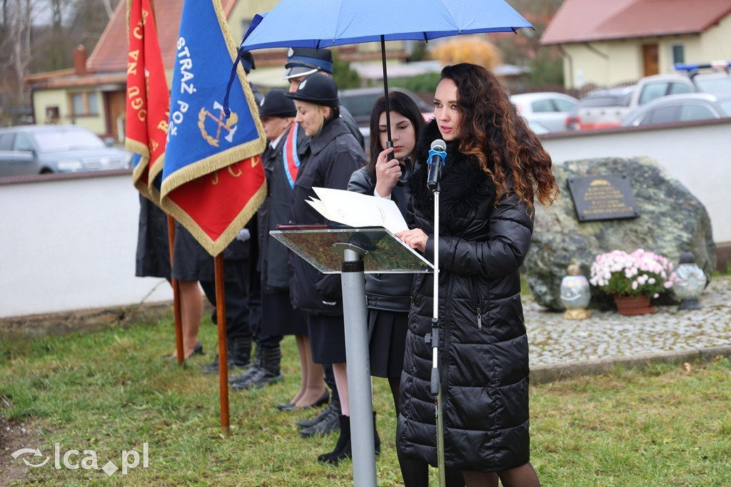 Odsłonięcie tablicy w Szczytnikach nad Kaczawą