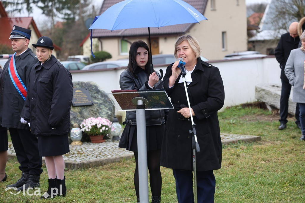 Odsłonięcie tablicy w Szczytnikach nad Kaczawą