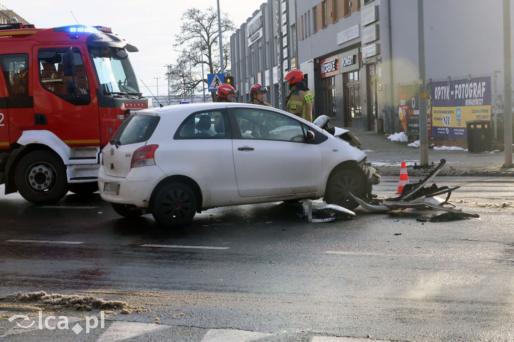 Groźna kolizja na skrzyżowaniu
