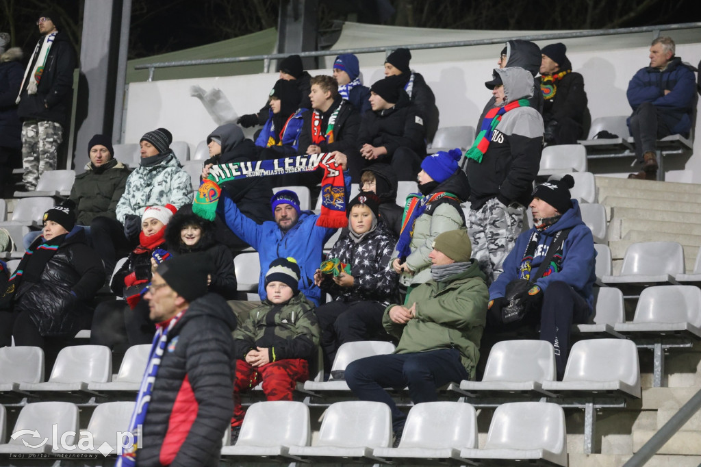 Kibice na meczu Miedzi z Tychami