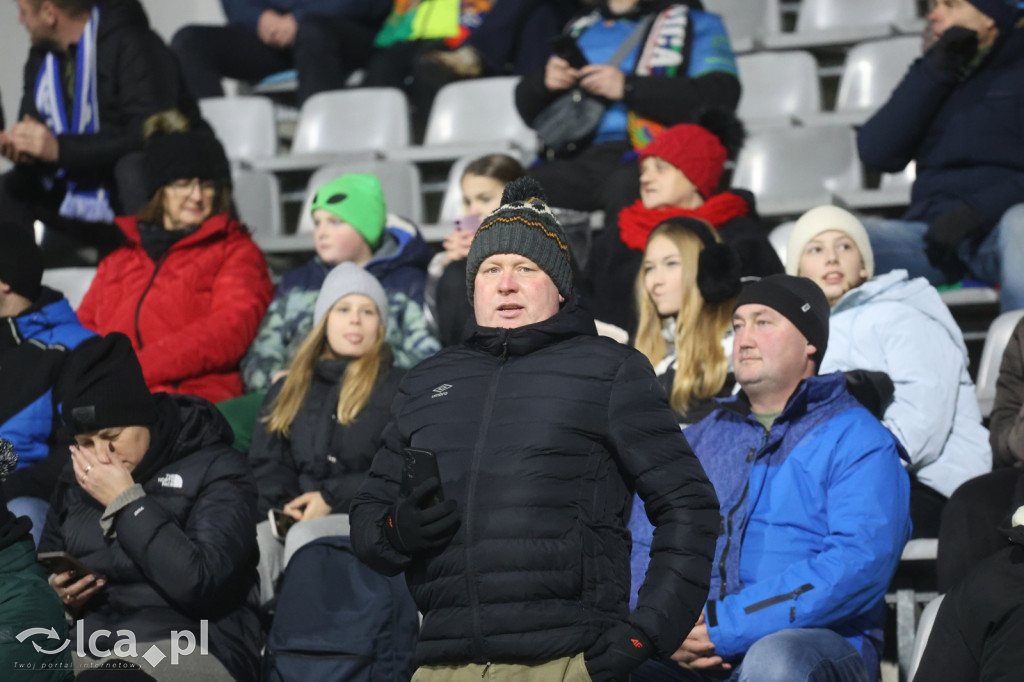 Kibice na meczu Miedzi z Tychami