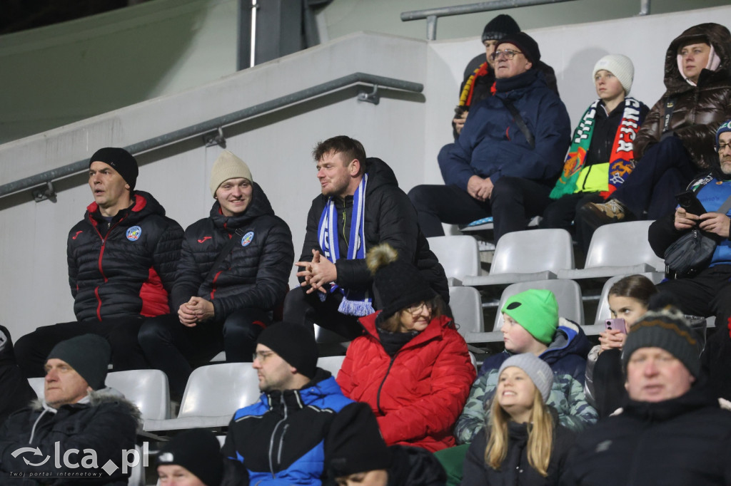 Kibice na meczu Miedzi z Tychami
