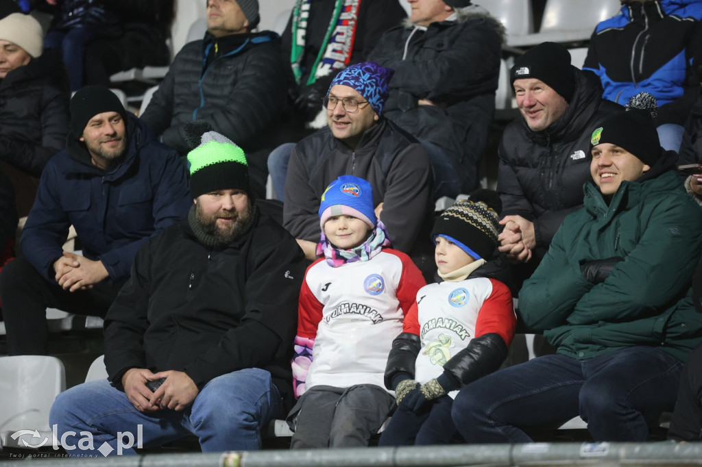 Kibice na meczu Miedzi z Tychami