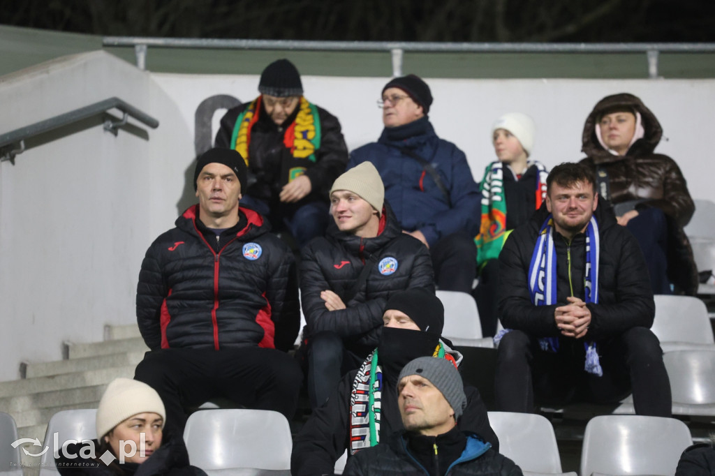 Kibice na meczu Miedzi z Tychami