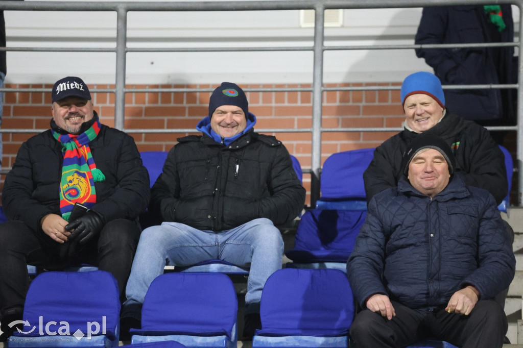 Kibice na meczu Miedzi z Tychami