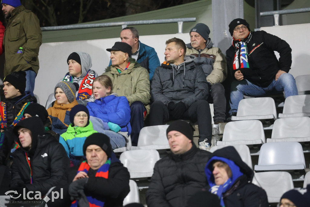 Kibice na meczu Miedzi z Tychami